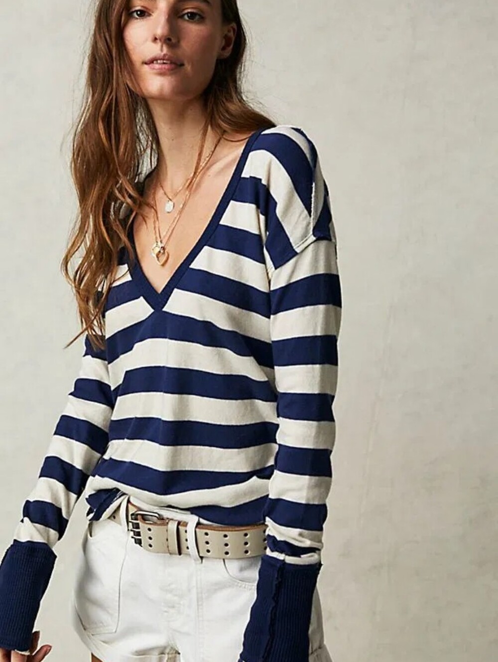 NWOTS "We The Free" Sail Away Coastal Girl  Long Sleeve Tee. Size S.